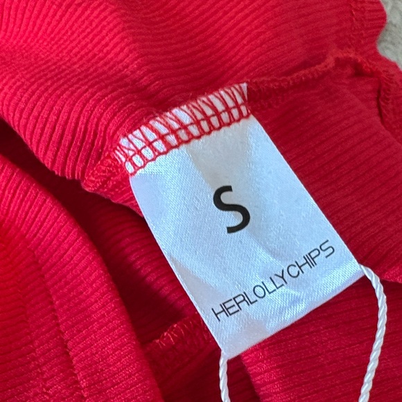 Red Ruffled Tank Top - Picture 6 of 6